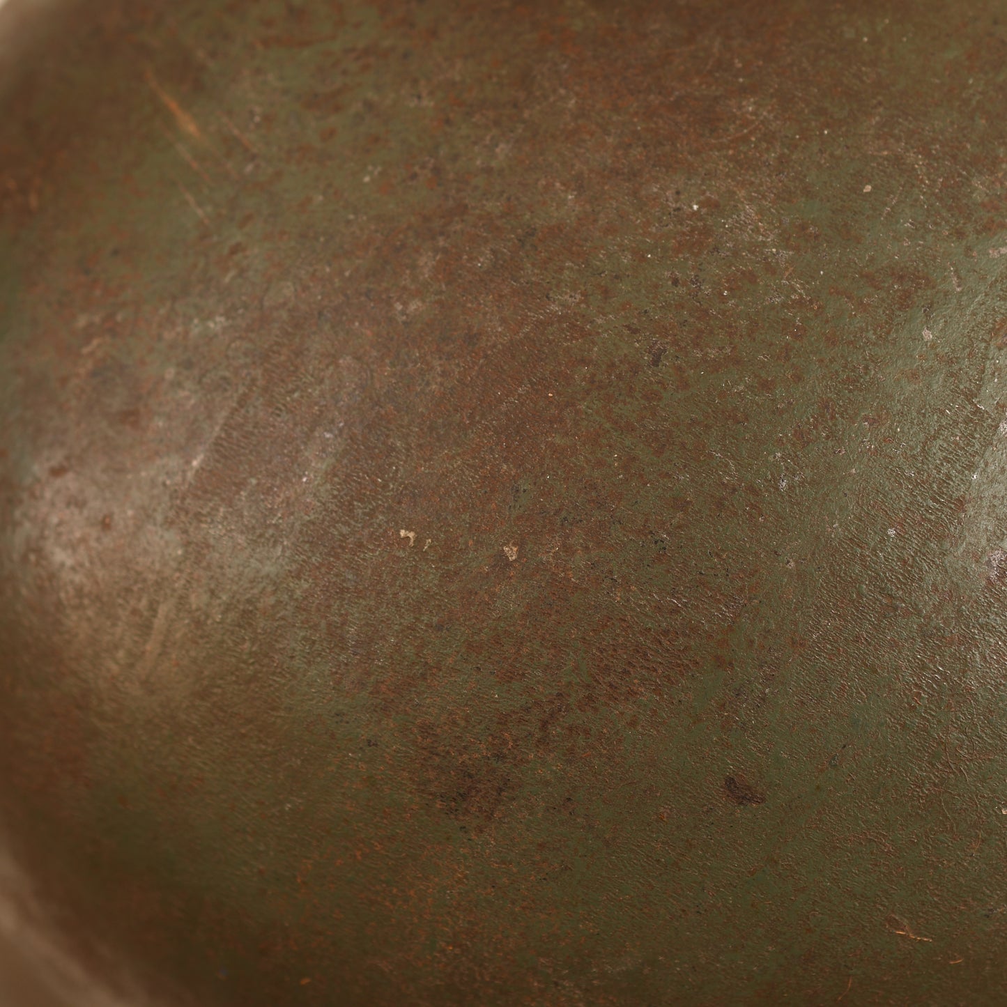 GERMAN WWI M.18 CUT OUT HELMET WITH REMAINS OF FLOCK FINISH