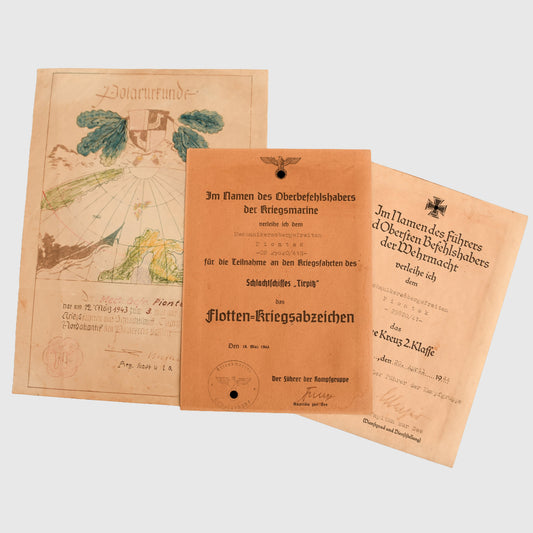 German WWII Battleship Tirpitz Citations