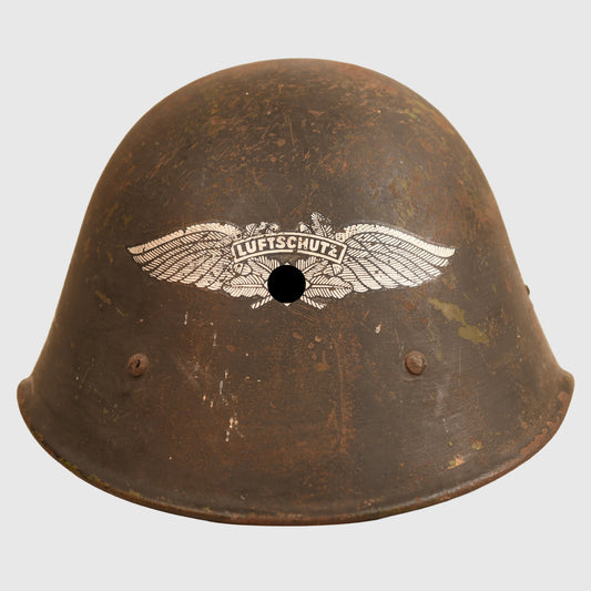 German WWII Dutch Luftschutz Helmet