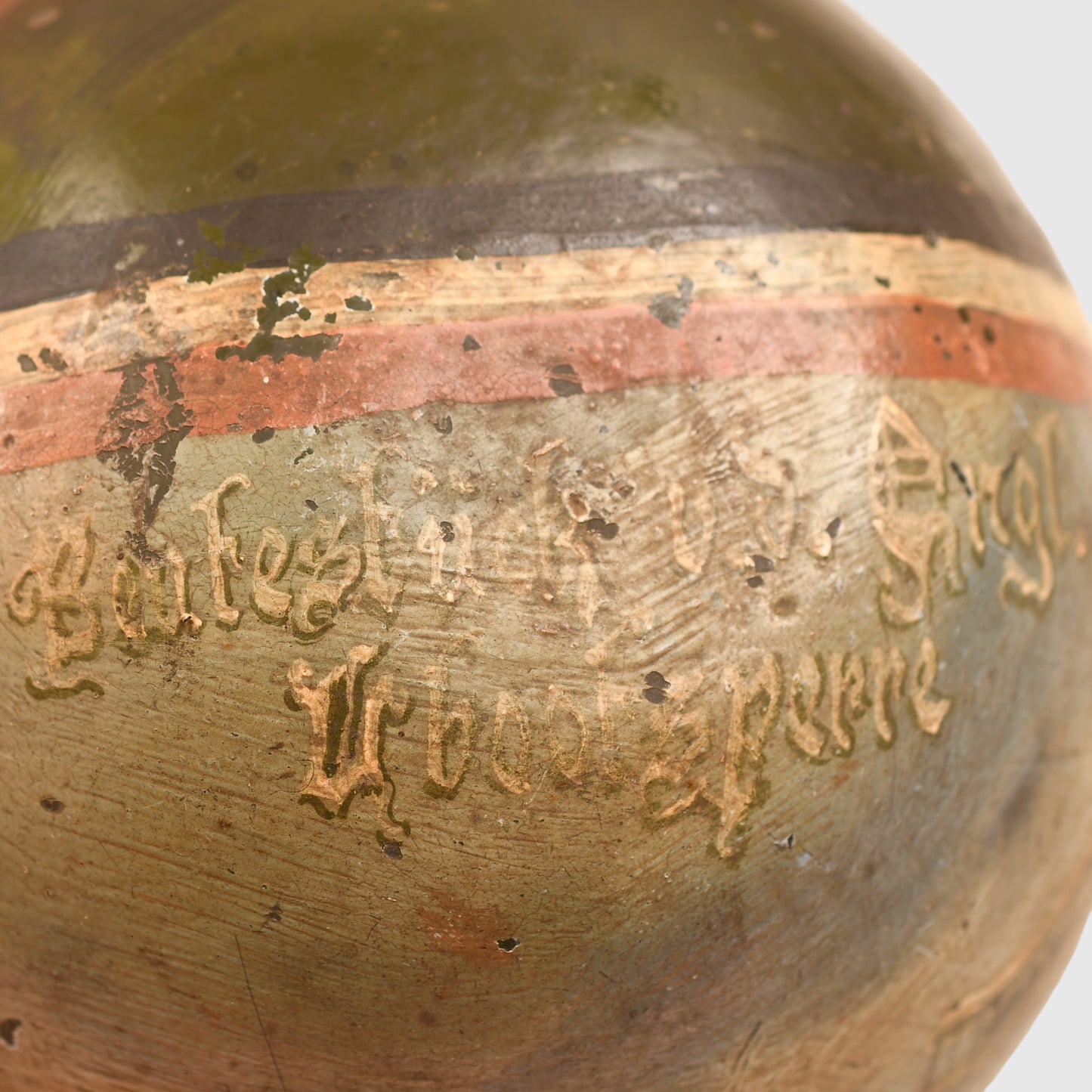 GERMAN WWI COMMEMORATIVE PAINTED GLASS BALL