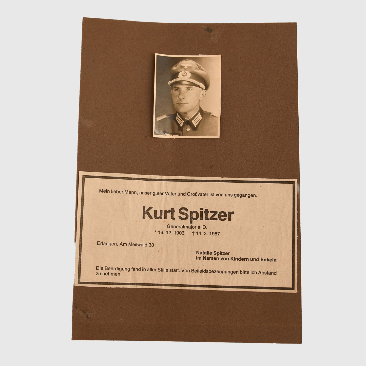 German WWII Army General’s Paperwork Grouping