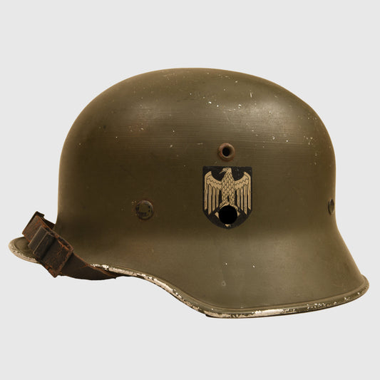 German WWII Army Aluminium Officers Parade Helmet