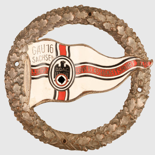 GERMAN WWII ADAC SAXONY PLAQUE