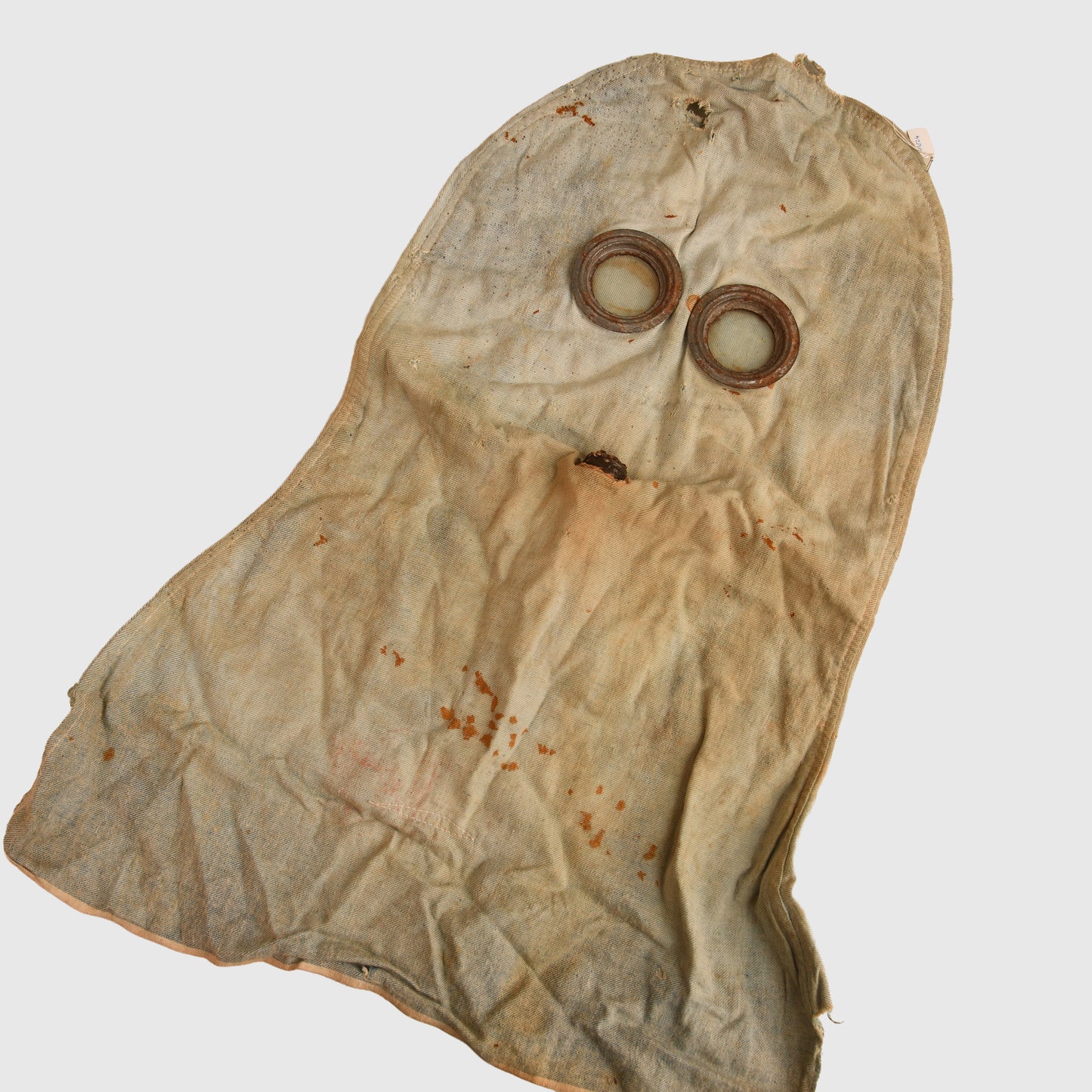 British WWI Hood Tube Gas Helmet with Bag and Instructions