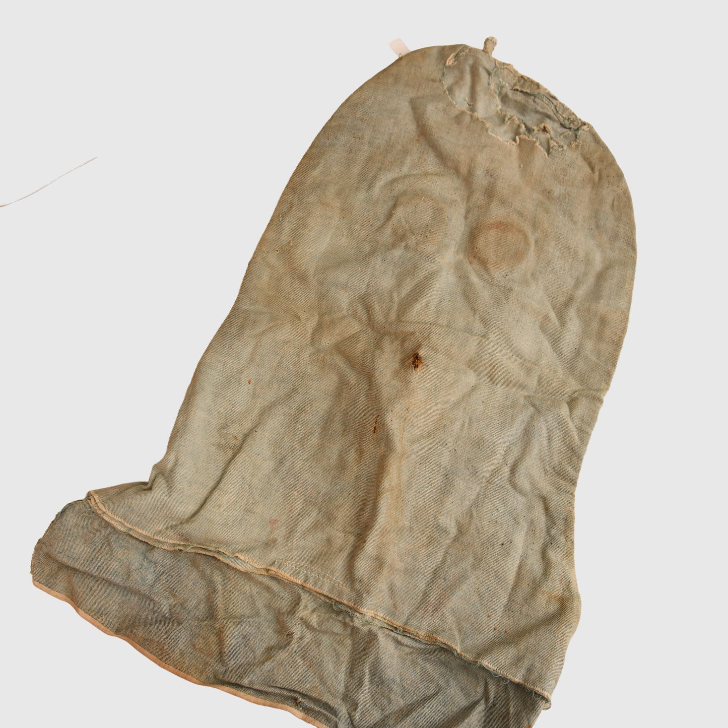British WWI Hood Tube Gas Helmet with Bag and Instructions