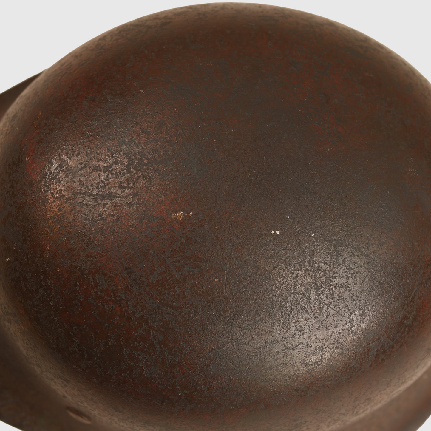 GERMAN WWII HUGE SIZE M.42 ARMY SINGLE DECAL COMBAT HELMET - GRAVE MARKER