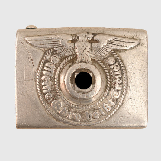 GERMAN WWII WAFFEN SS ENLISTED MANS ALUMINIUM BELT BUCKLE