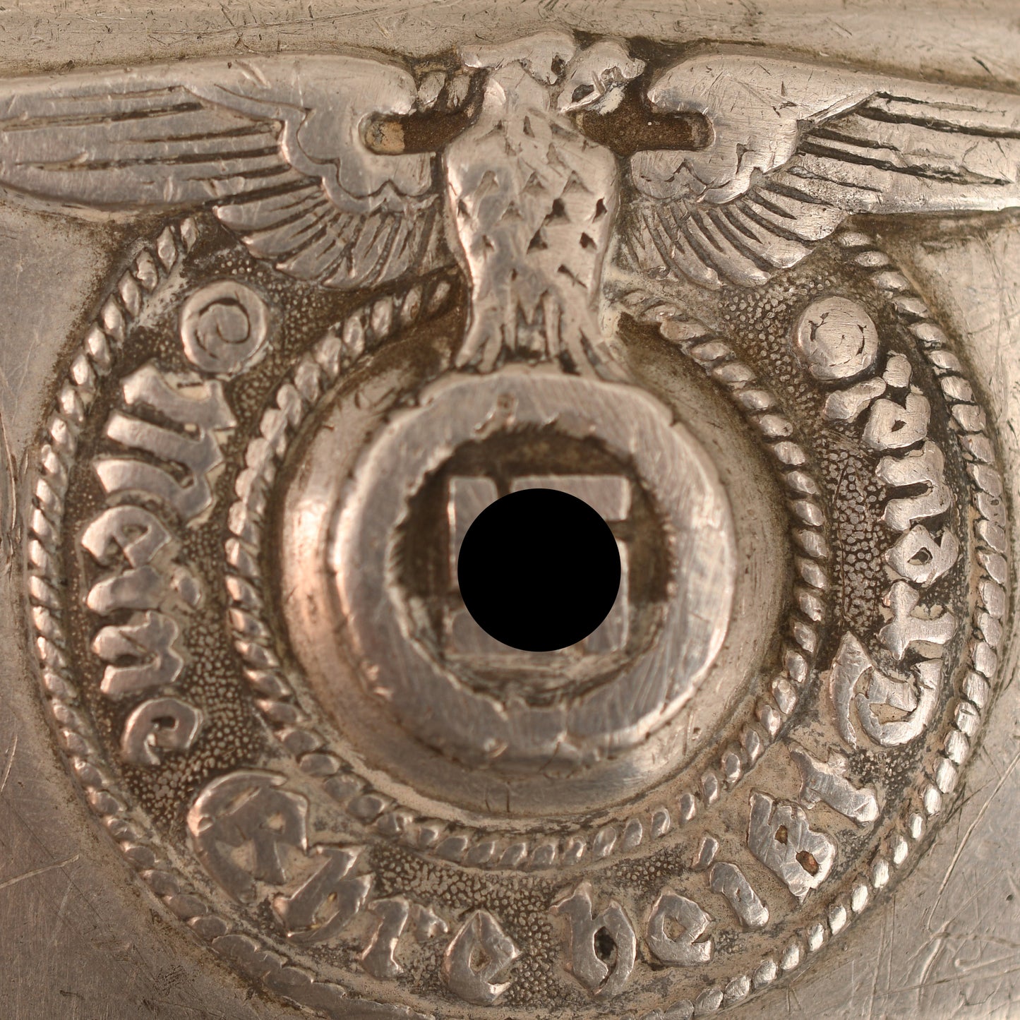 GERMAN WWII WAFFEN SS ENLISTED MANS ALUMINIUM BELT BUCKLE