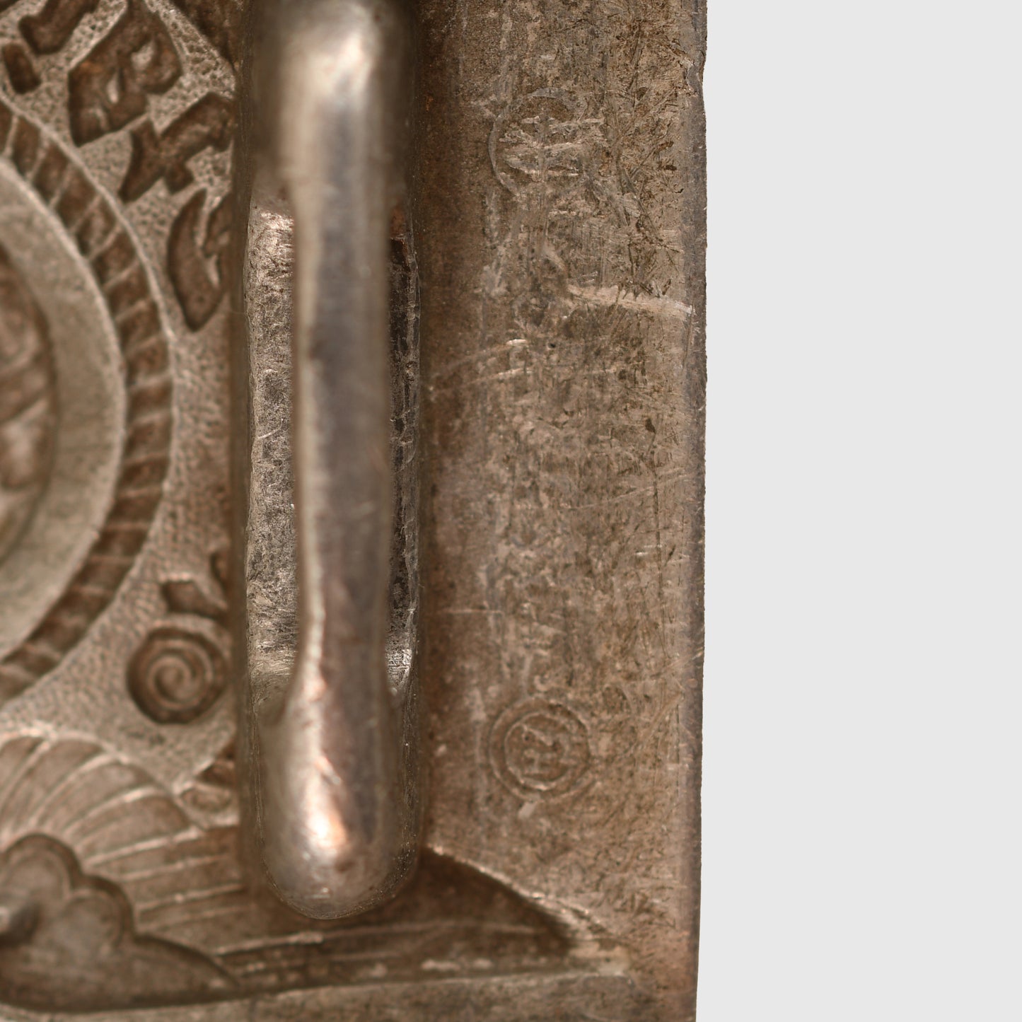 GERMAN WWII WAFFEN SS ENLISTED MANS ALUMINIUM BELT BUCKLE