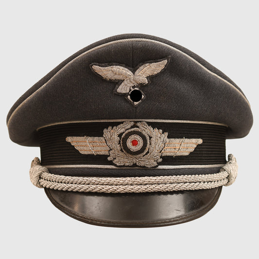 GERMAN WWII LUFTWAFFE OFFICERS VISOR CAP