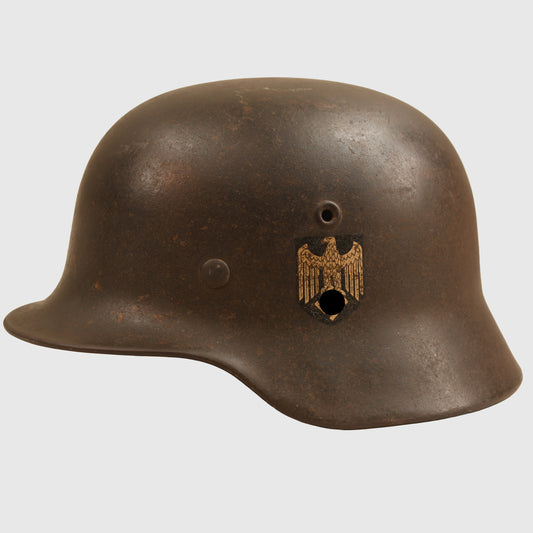 GERMAN WWII ARMY SINGLE DECAL M40 COMBAT HELMET - NAMED