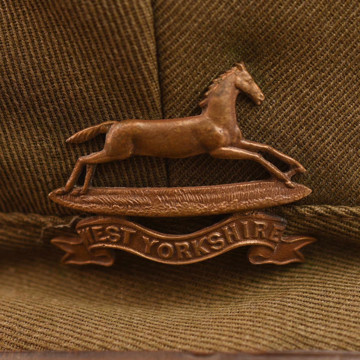 BRITISH WWI OFFICERS TRENCH FLOPPY CAP - DEPOT ISSUED