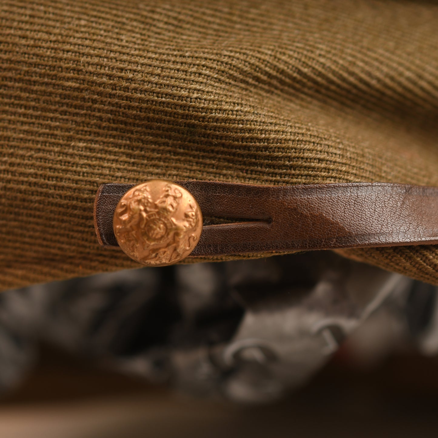 BRITISH WWI OFFICERS TRENCH FLOPPY CAP - DEPOT ISSUED
