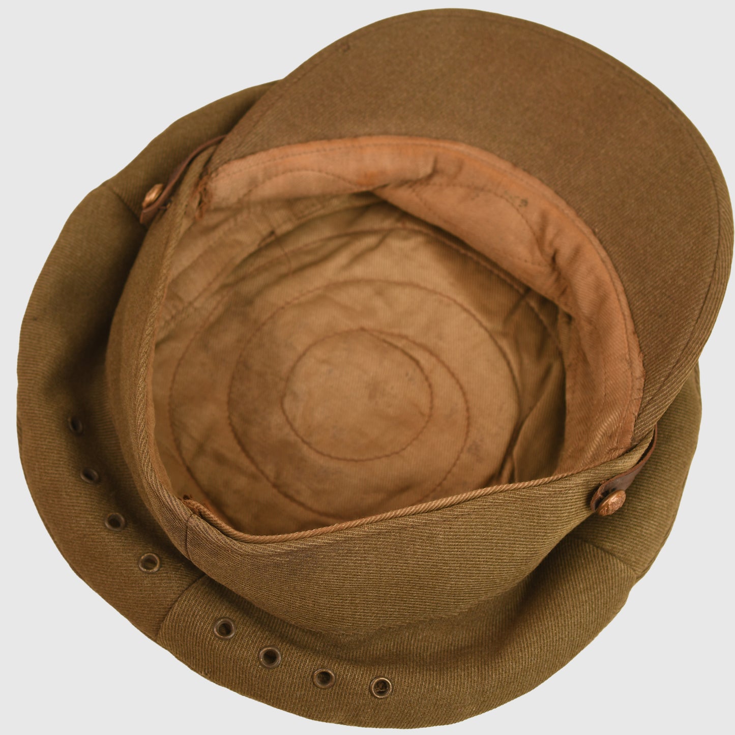 BRITISH WWI OFFICERS TRENCH FLOPPY CAP - DEPOT ISSUED