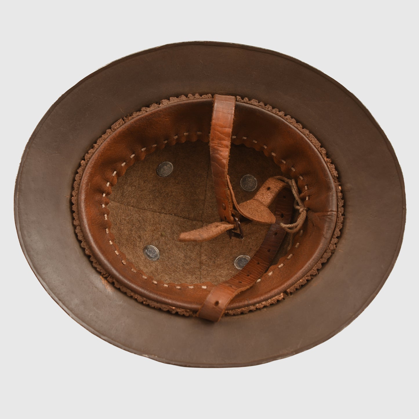 BRITISH WWI PORTUGUESE STYLE BRITISH OFFICERS STEEL HELMET