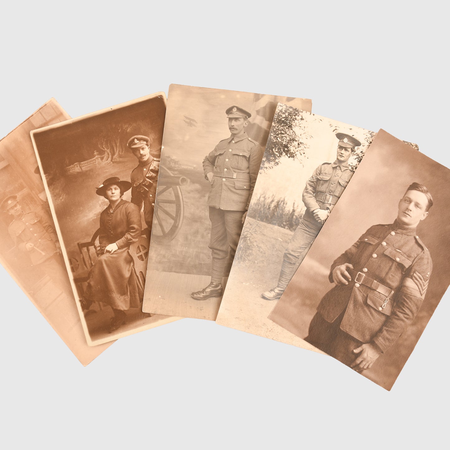 BRITISH WWI 58 MIXED POSTCARD SHOTS