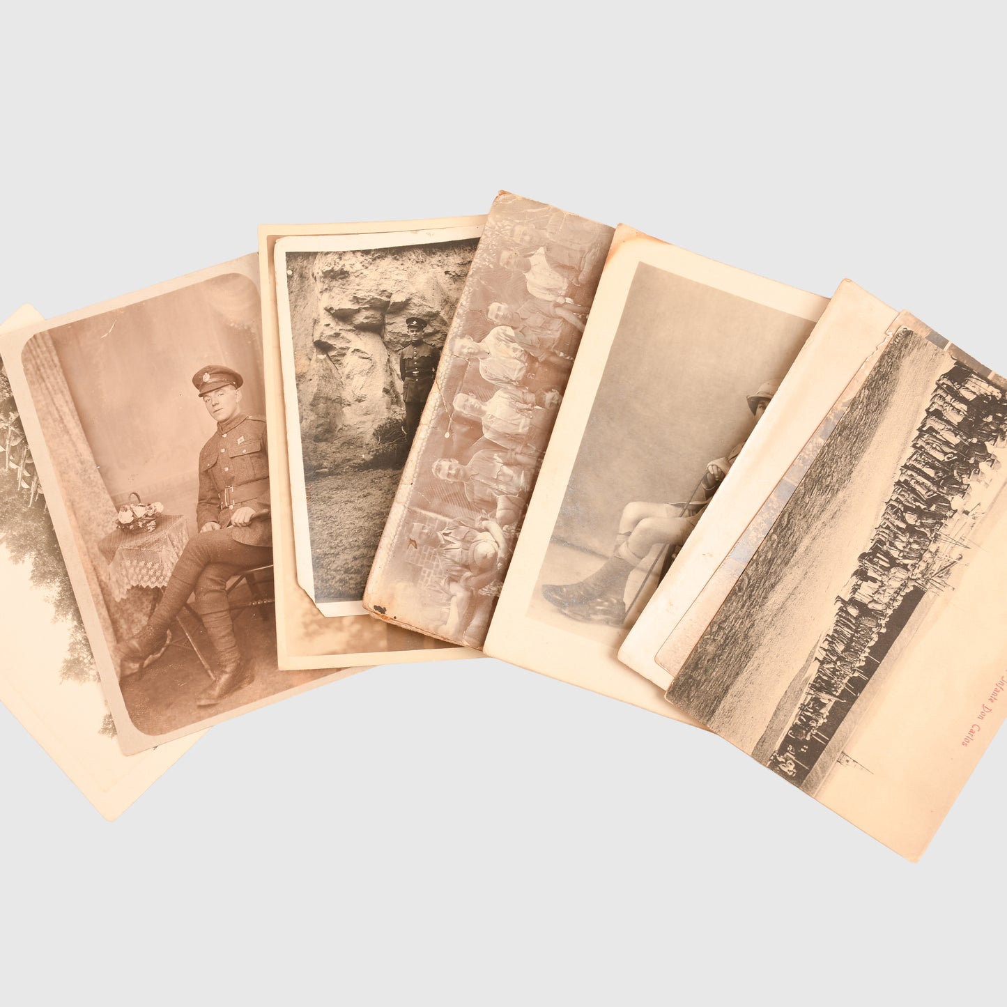 BRITISH WWI 58 MIXED POSTCARD SHOTS