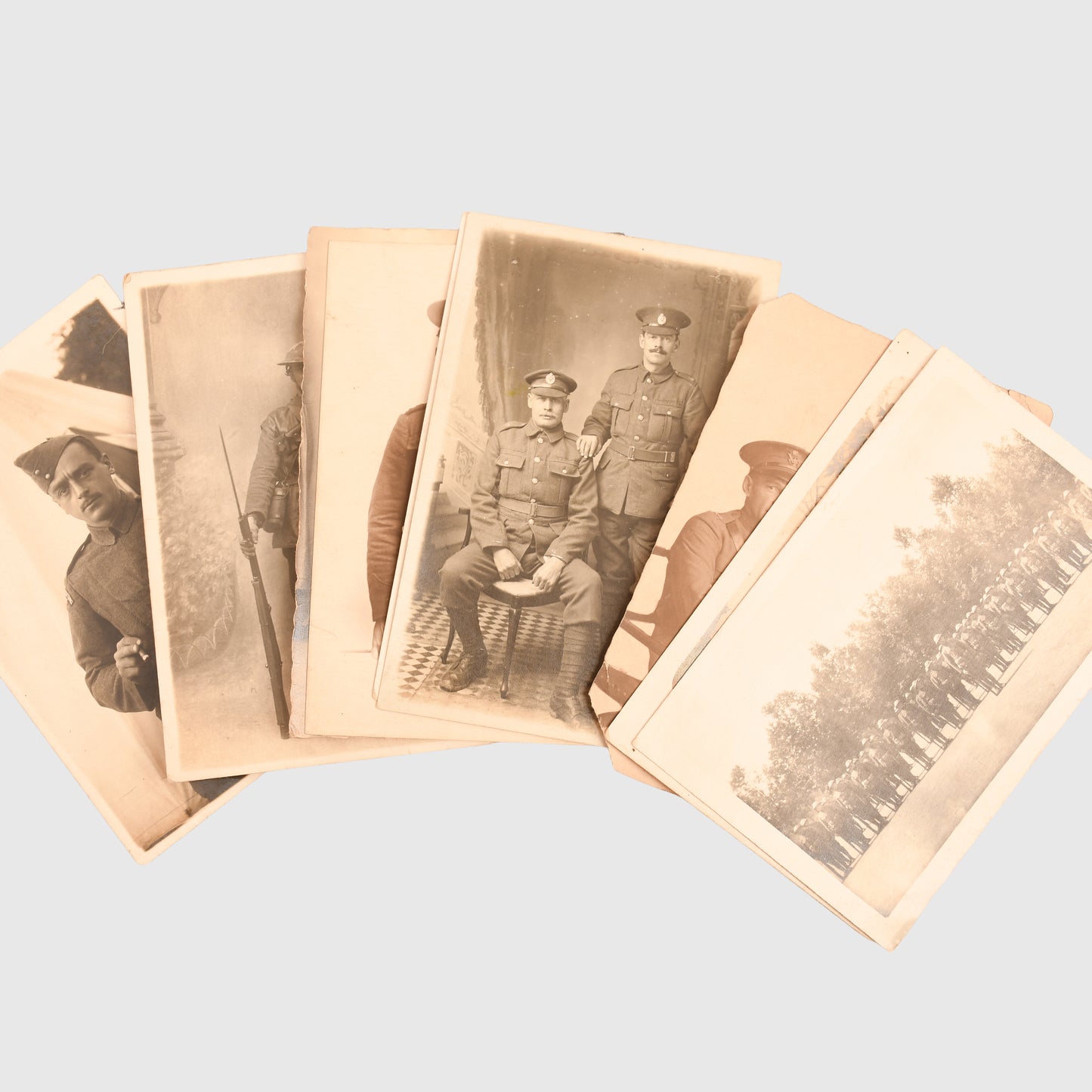 BRITISH WWI 58 MIXED POSTCARD SHOTS