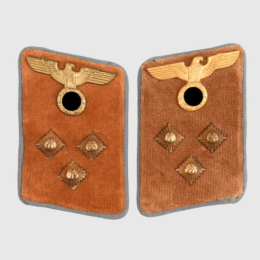 GERMAN WWII NSDAP EINSATZLEITER COLLAR PATCHES