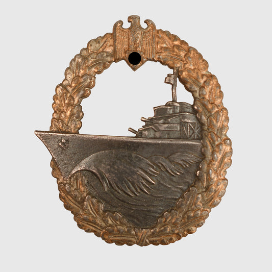GERMAN WWII KRIEGSMARINE DESTROYER BADGE