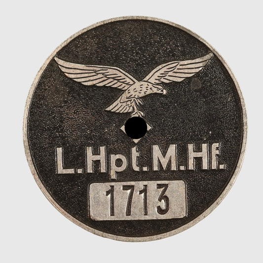 GERMAN WWII LUFTWAFFE ZINC WORKERS OR OFFICIALS ENTRY PASS