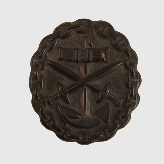 GERMAN WWI 1918 NAVAL BLACK WOUND BADGE