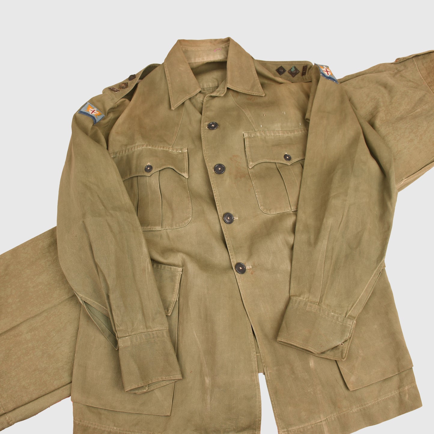 BRITISH WWII ROYAL MARINE JUNGLE GREEN UNIFORM