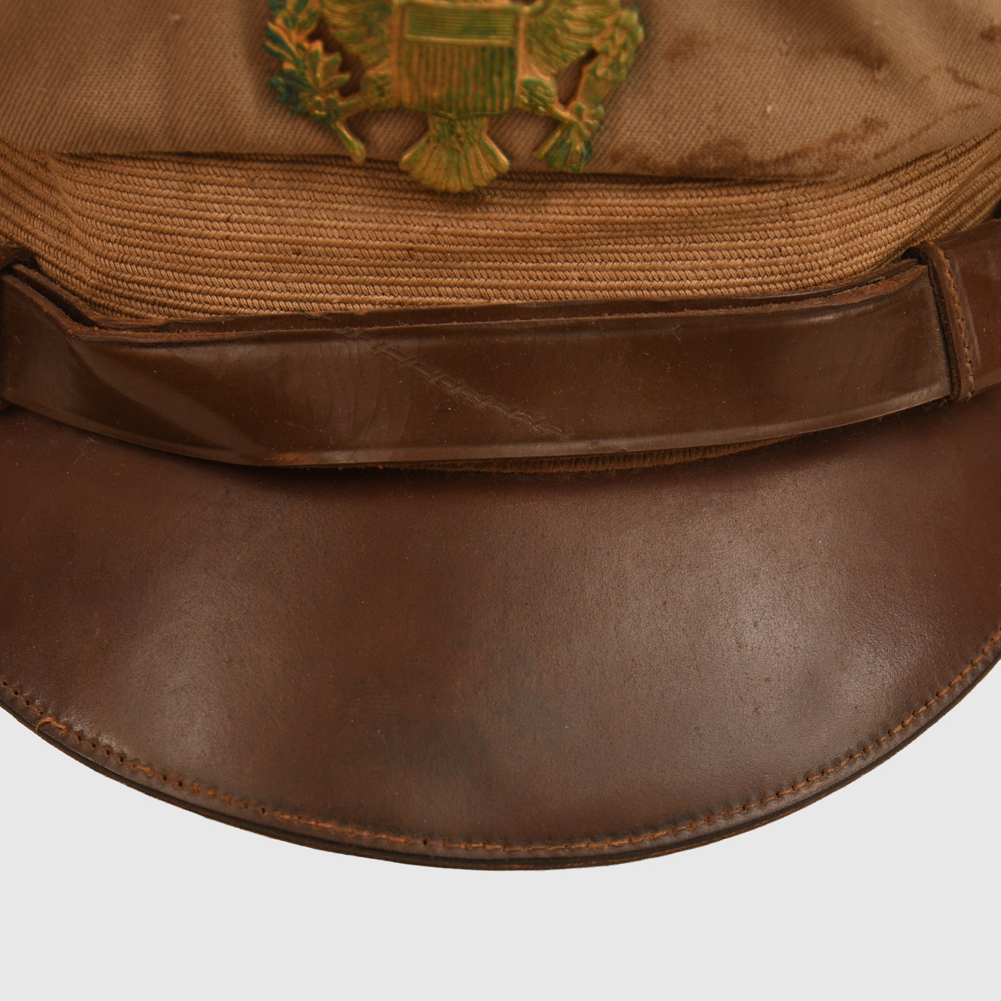 U.S. WWII TROPICAL OFFICERS 50 MISSION CAP