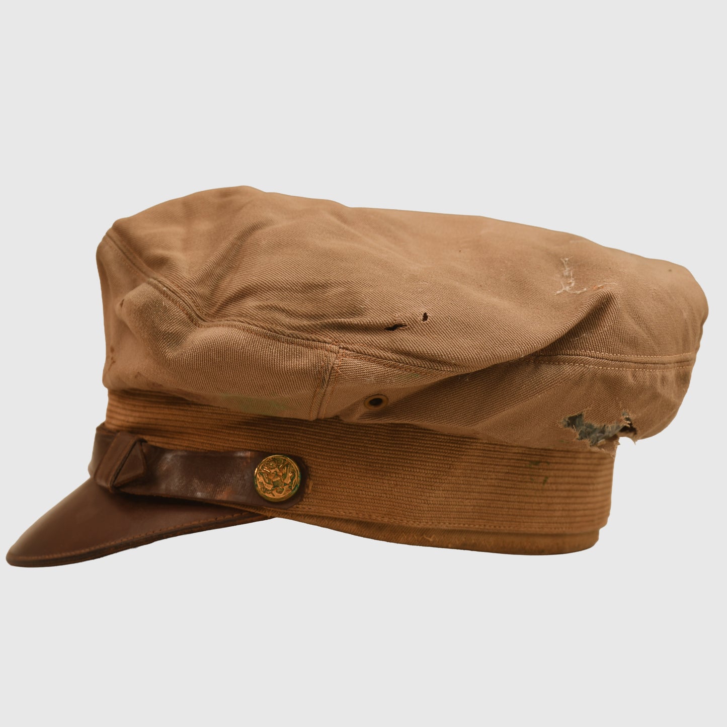 U.S. WWII TROPICAL OFFICERS 50 MISSION CAP