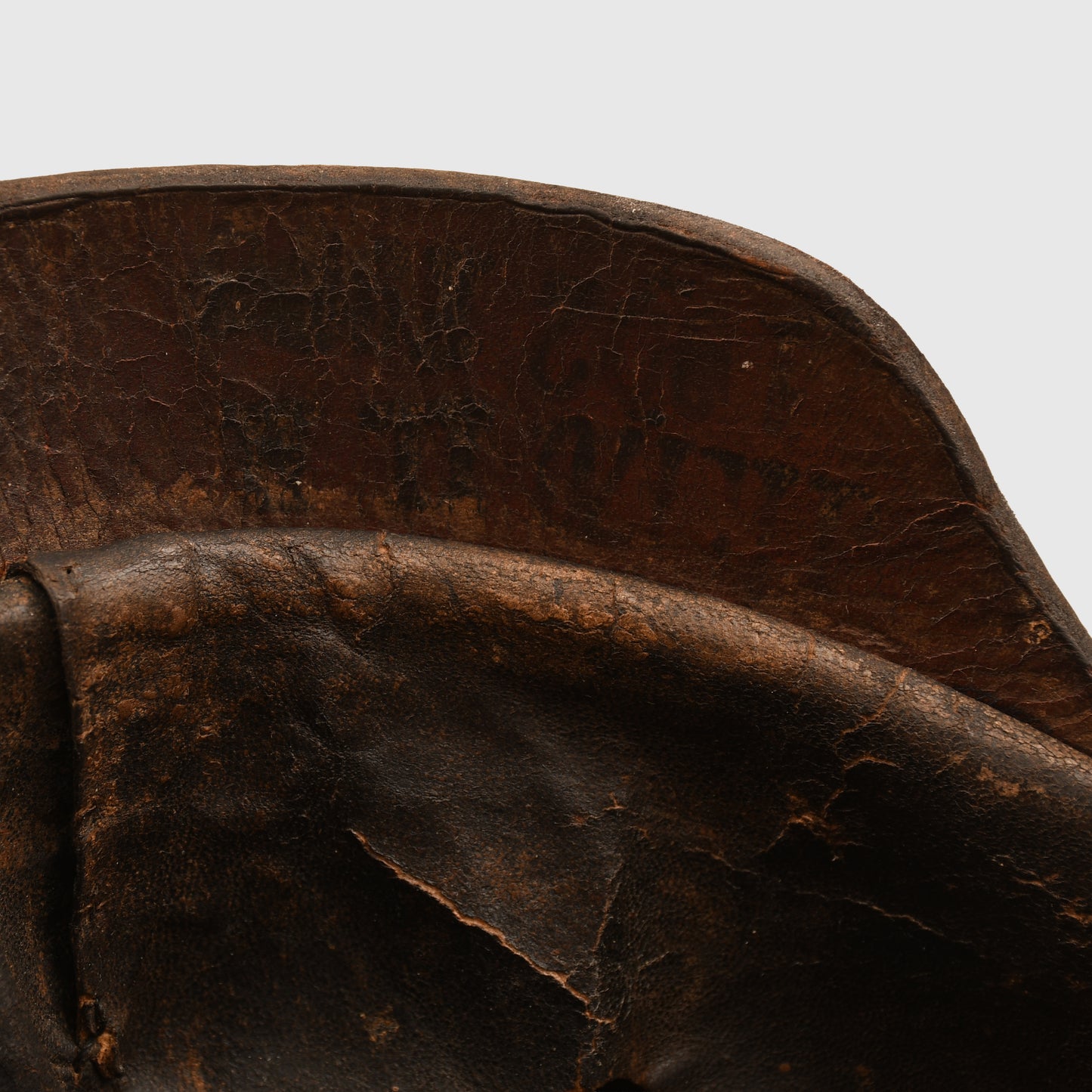 GERMAN WWI BADEN ENLISTED RANKS ALL LEATHER PICKELHAUBE