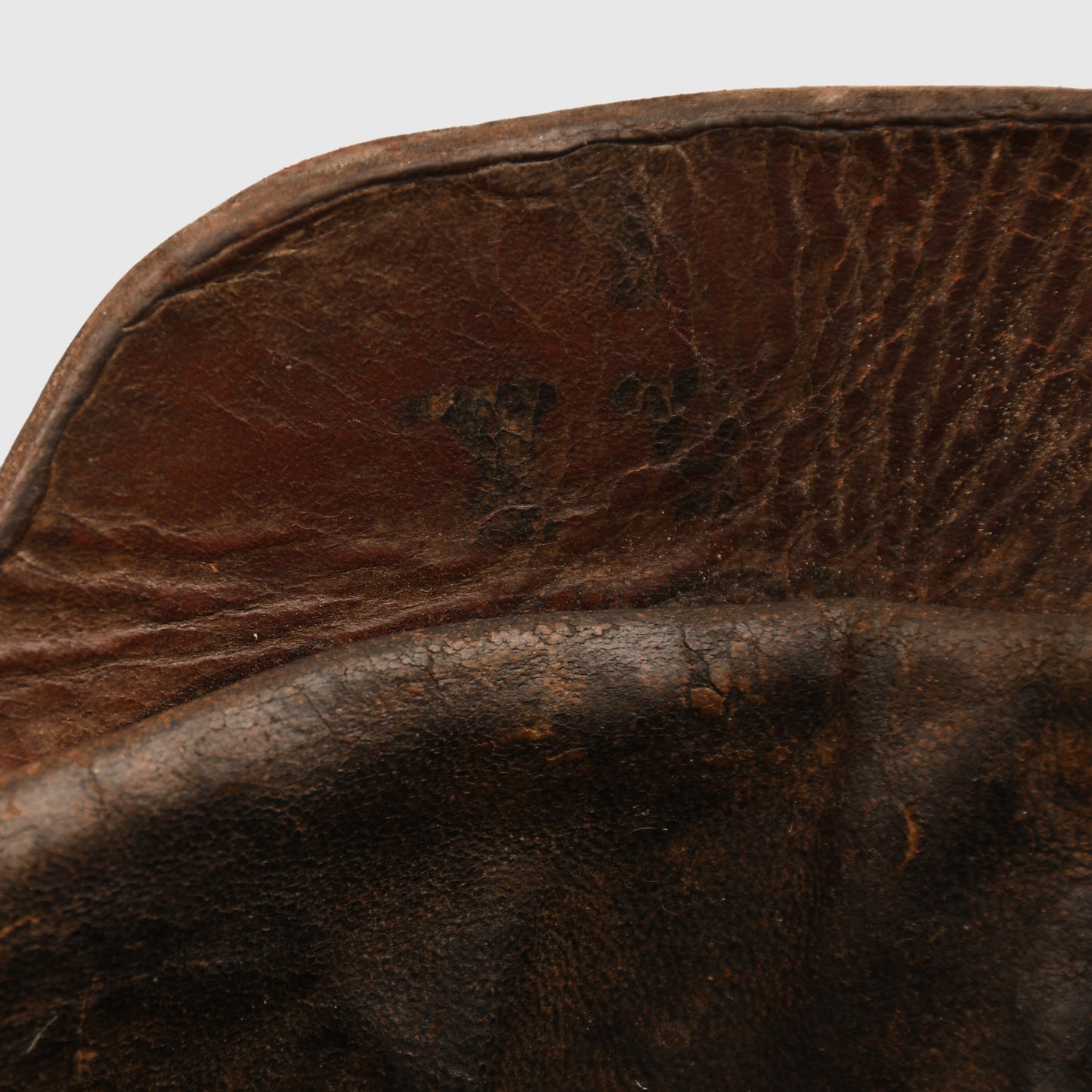 GERMAN WWI BADEN ENLISTED RANKS ALL LEATHER PICKELHAUBE