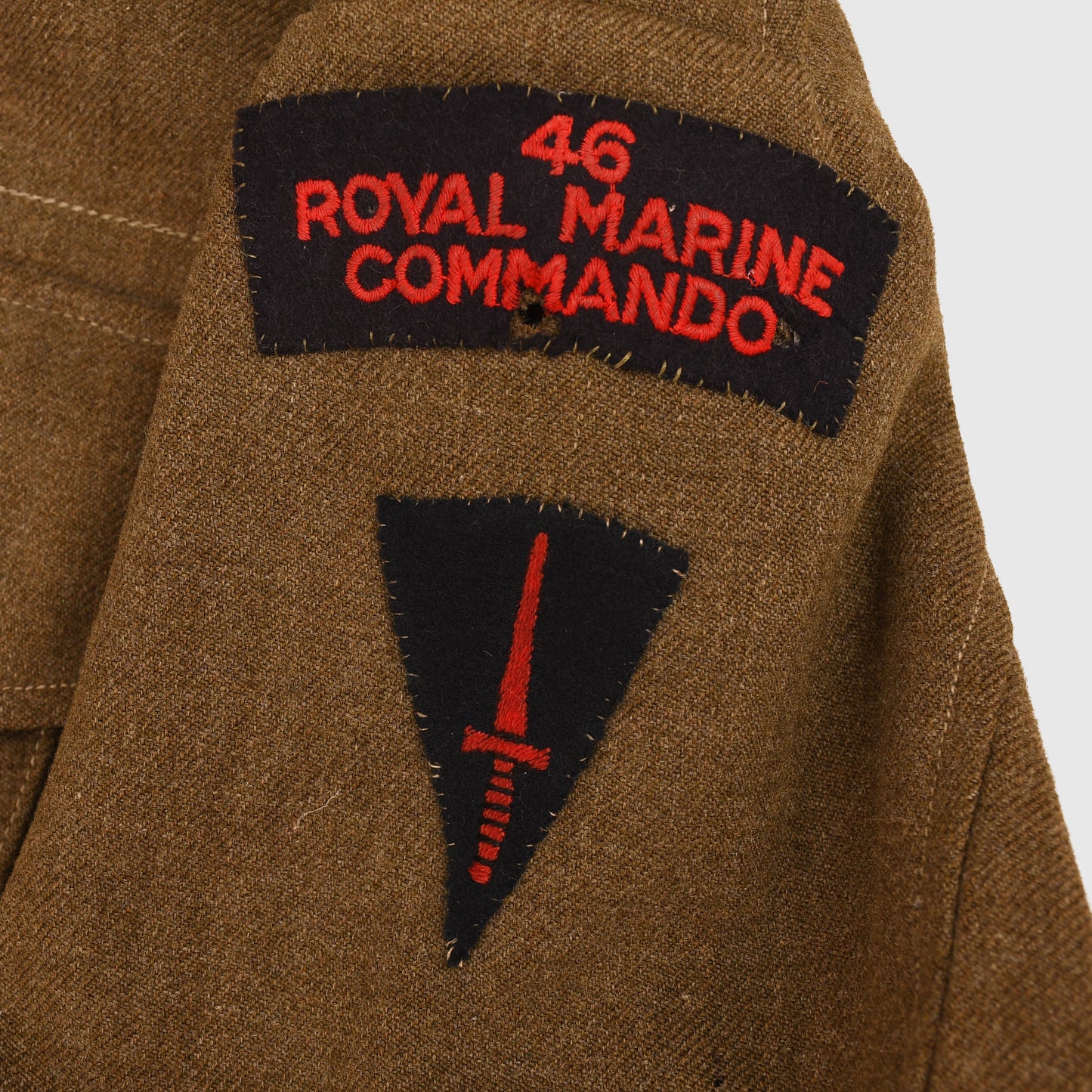 BRITISH WWII 46 ROYAL MARINE COMMANDO BATTLEDRESS BLOUSE