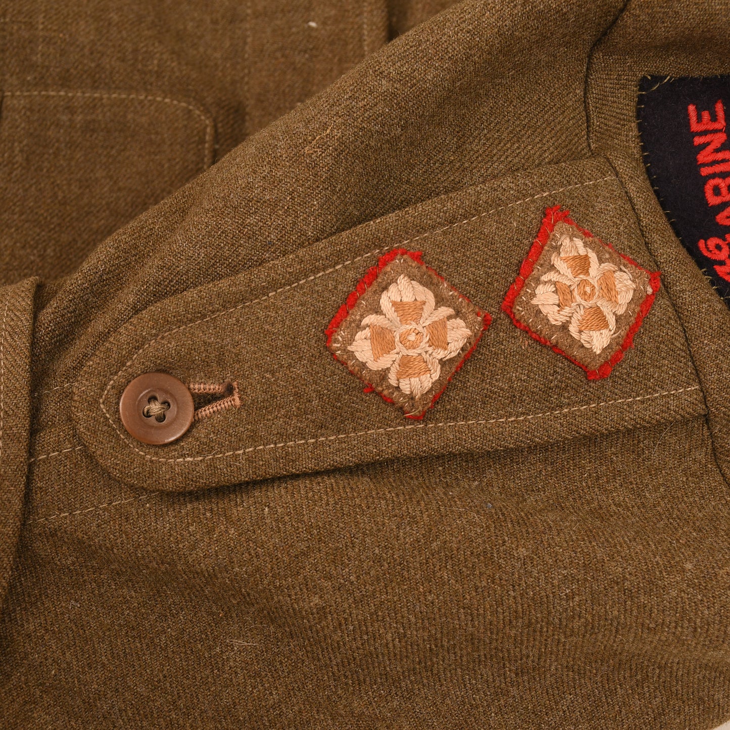 BRITISH WWII 46 ROYAL MARINE COMMANDO BATTLEDRESS BLOUSE