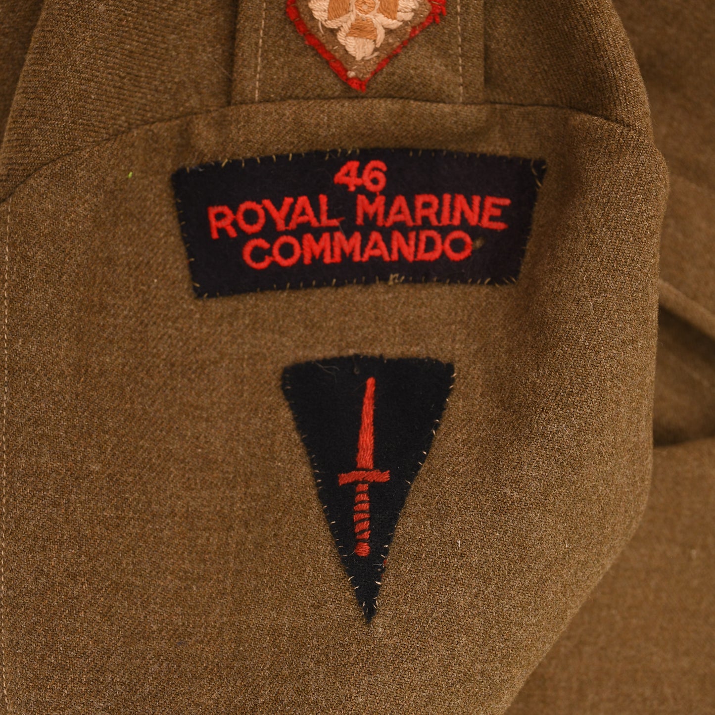 BRITISH WWII 46 ROYAL MARINE COMMANDO BATTLEDRESS BLOUSE