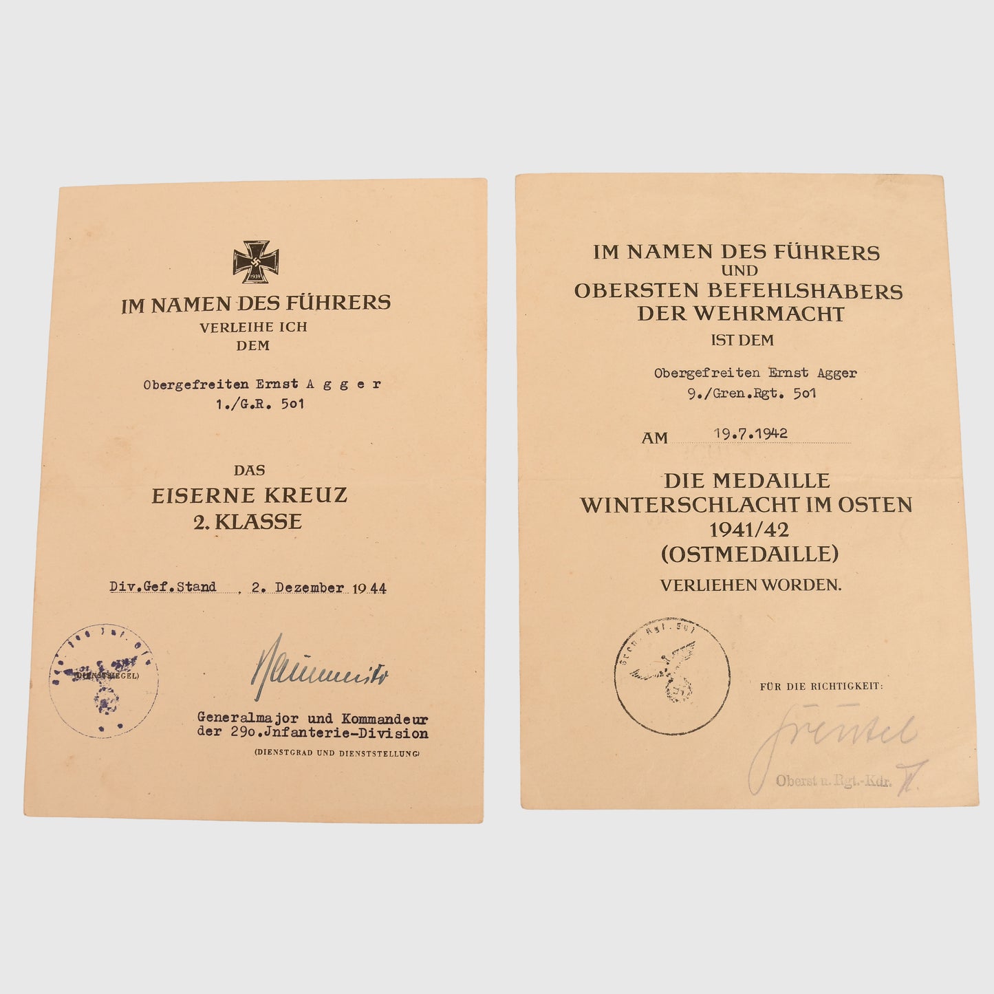 GERMAN WWII DEMJANSK SHIELD GROUPING