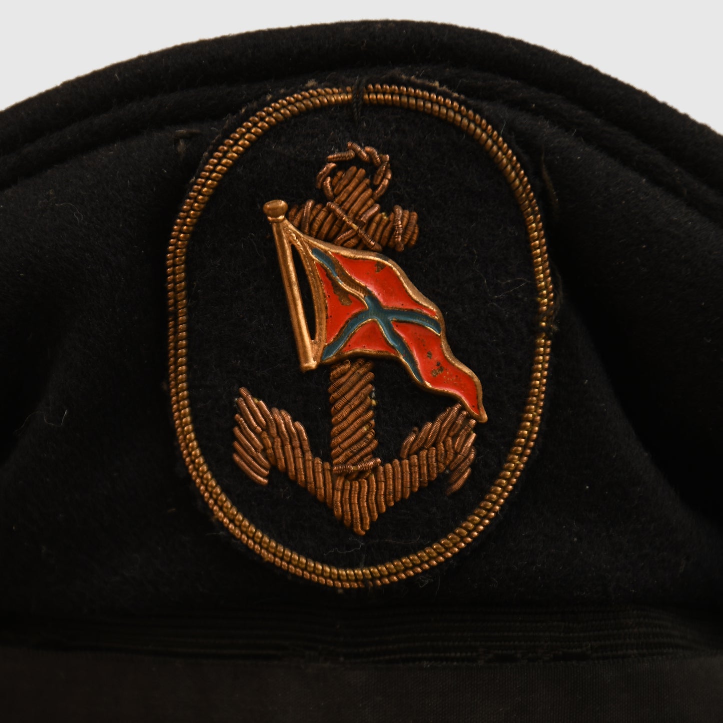GERMAN WWII DAF RIVER BOAT OFFICIALS VISOR CAP