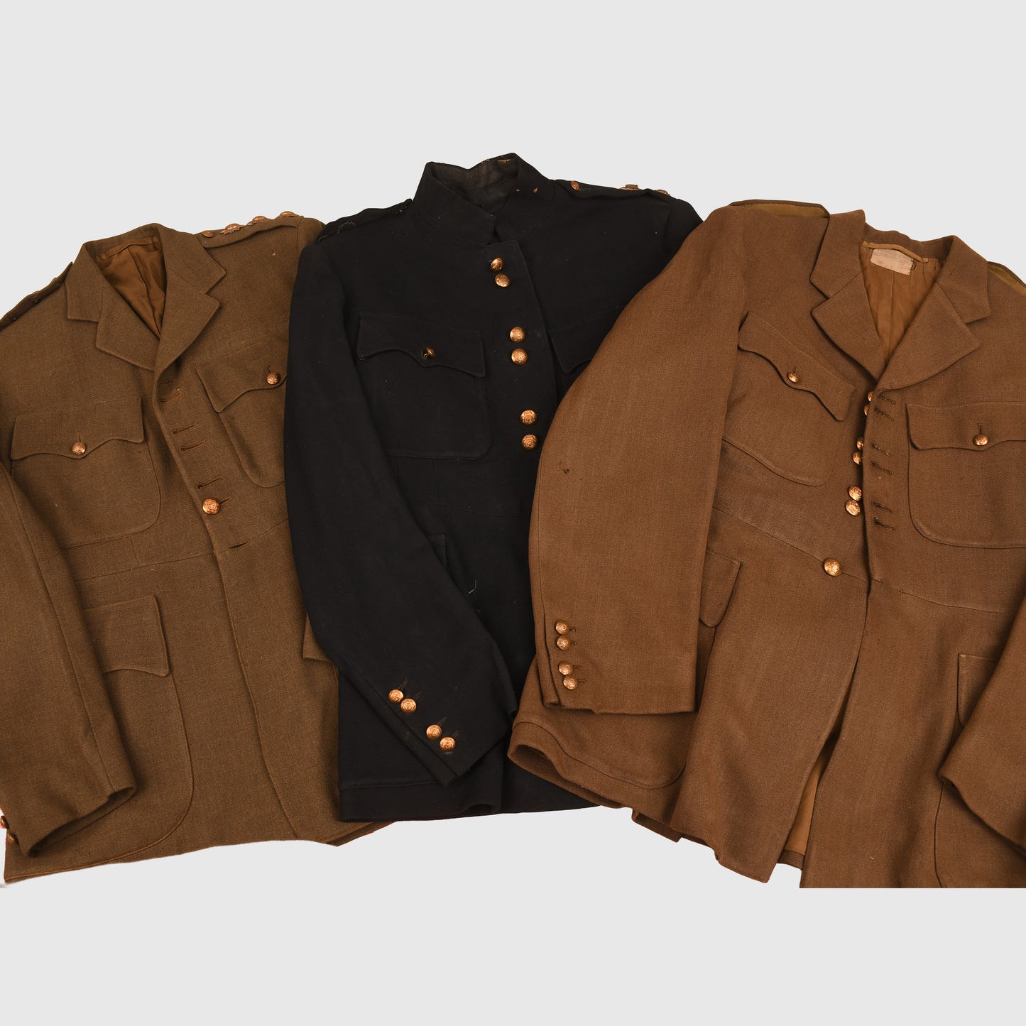BRITISH WWI AND WWII COLDSTREAM GUARDS IDENTIFIED OFFICERS UNIFORM GROUP