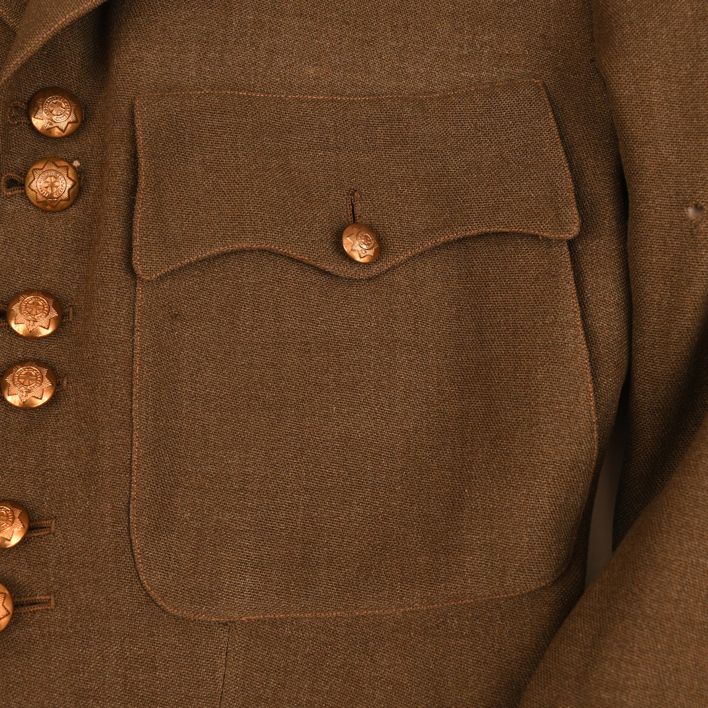 BRITISH WWI AND WWII COLDSTREAM GUARDS IDENTIFIED OFFICERS UNIFORM GROUP