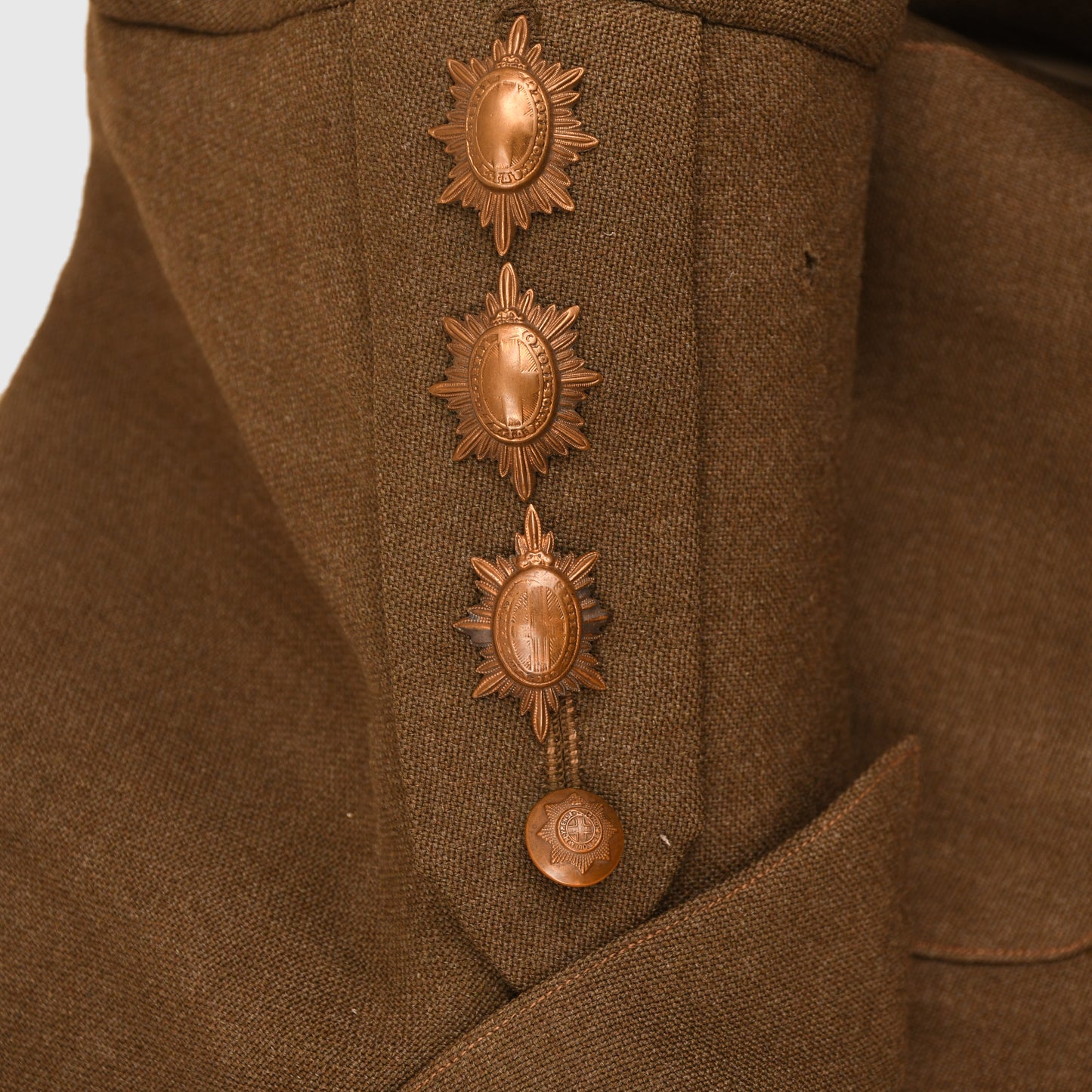 BRITISH WWI AND WWII COLDSTREAM GUARDS IDENTIFIED OFFICERS UNIFORM GROUP