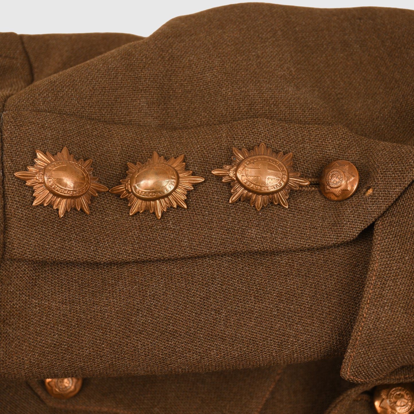 BRITISH WWI AND WWII COLDSTREAM GUARDS IDENTIFIED OFFICERS UNIFORM GROUP