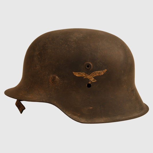 German WWII Luftwaffe M.42 Single Decal Combat Helmet