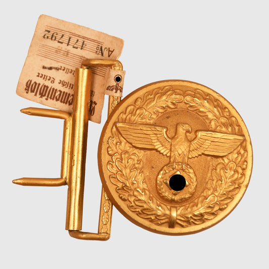 German WWII Political Leaders Buckle with RZM Tab