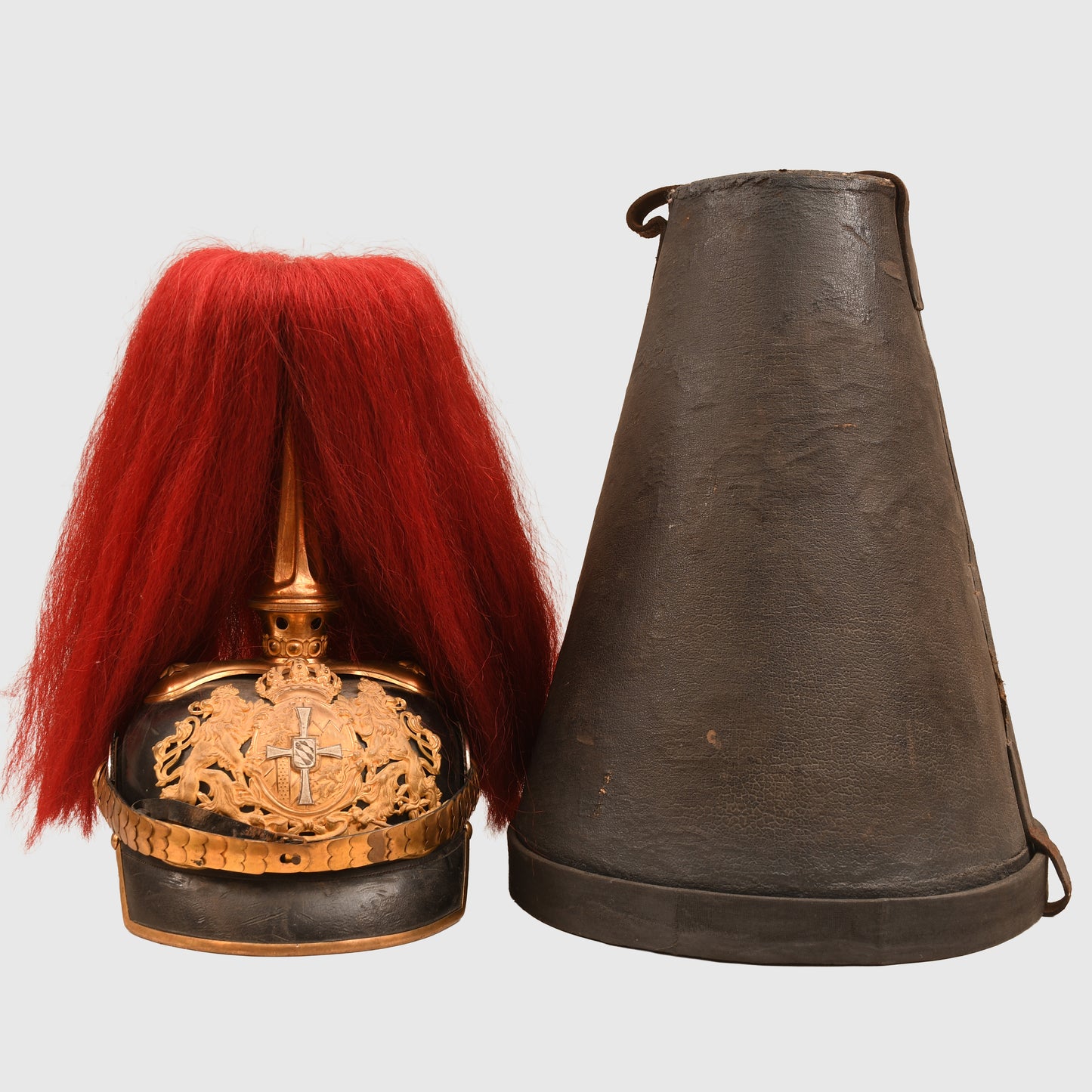 GERMAN WWI BAVARIAN FIELD ARTILLERY RESERVE OFFICERS PICKELHAUBE