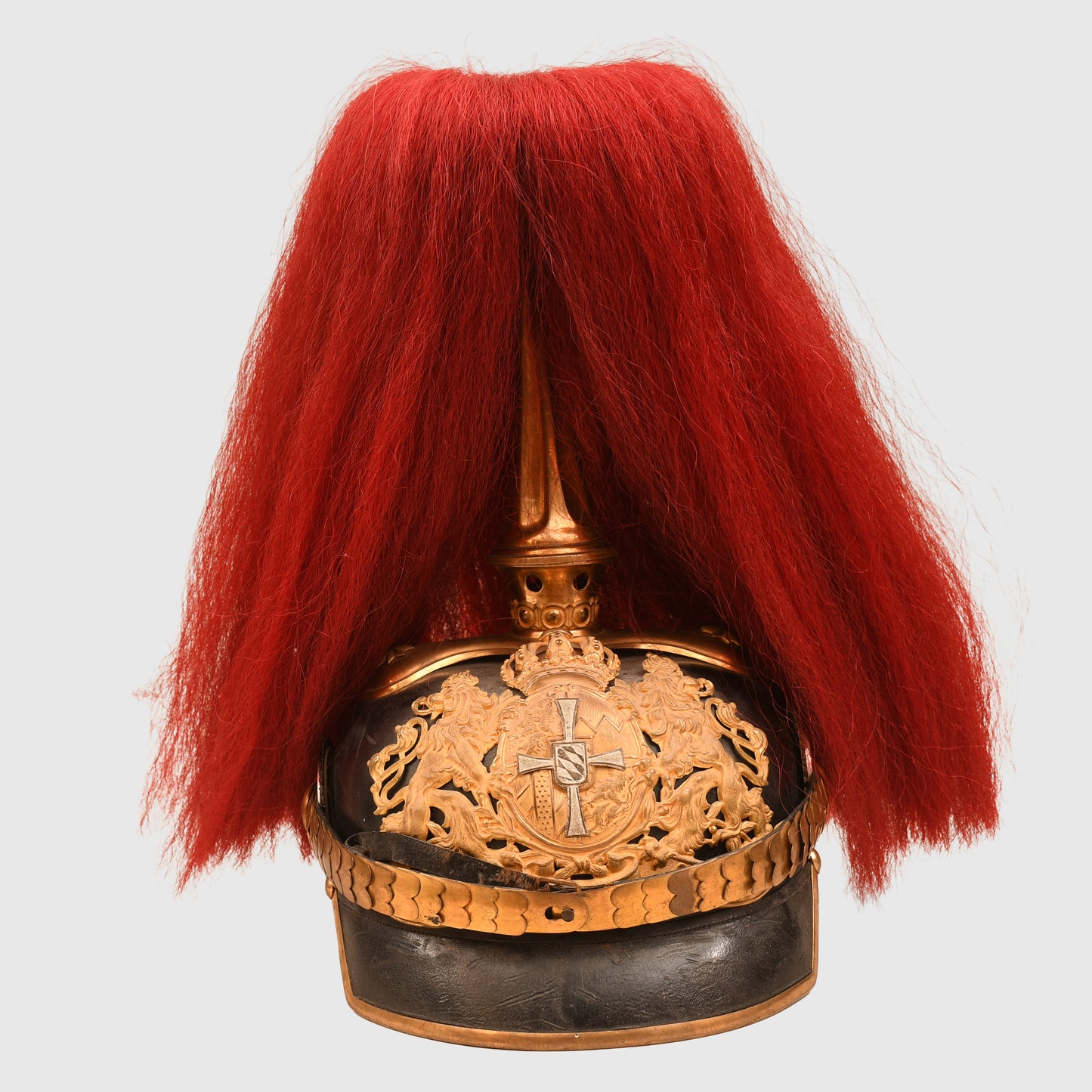 GERMAN WWI BAVARIAN FIELD ARTILLERY RESERVE OFFICERS PICKELHAUBE