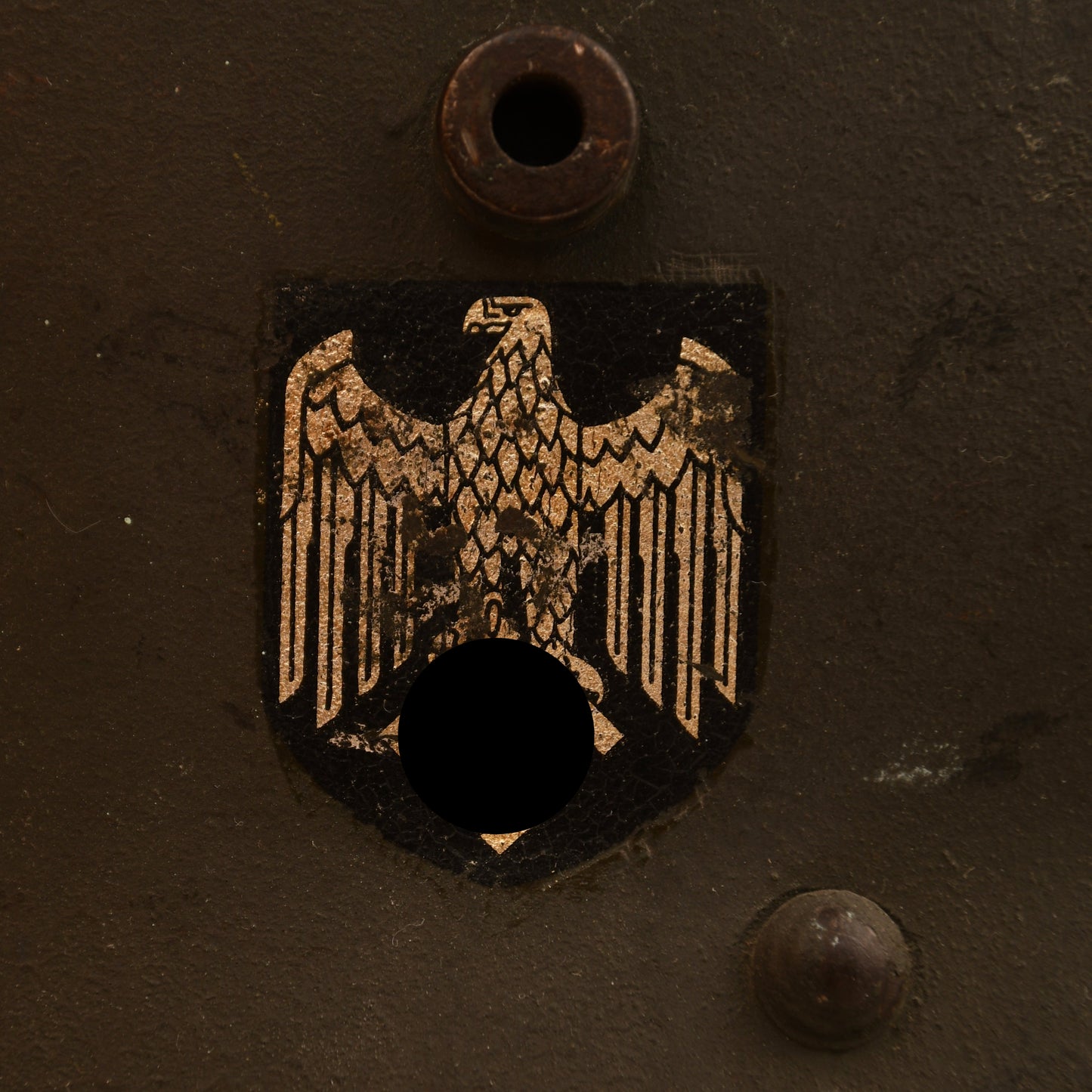 German WWII Austrian/German Transitional Single Decal Army Helmet