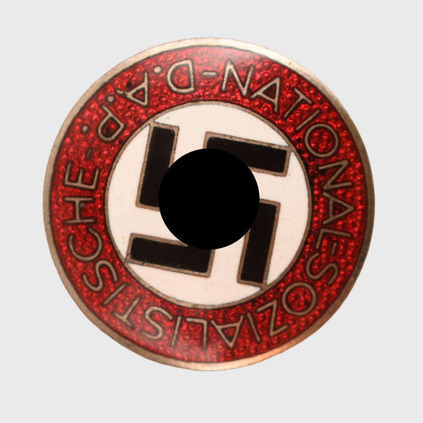GERMAN WWII NSDAP PARTY BADGE M1/34 LAPEL FIXING
