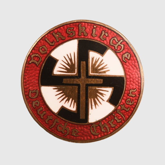 GERMAN WWII GERMAN REICH CHRISTIAN ORGANISATION BADGE