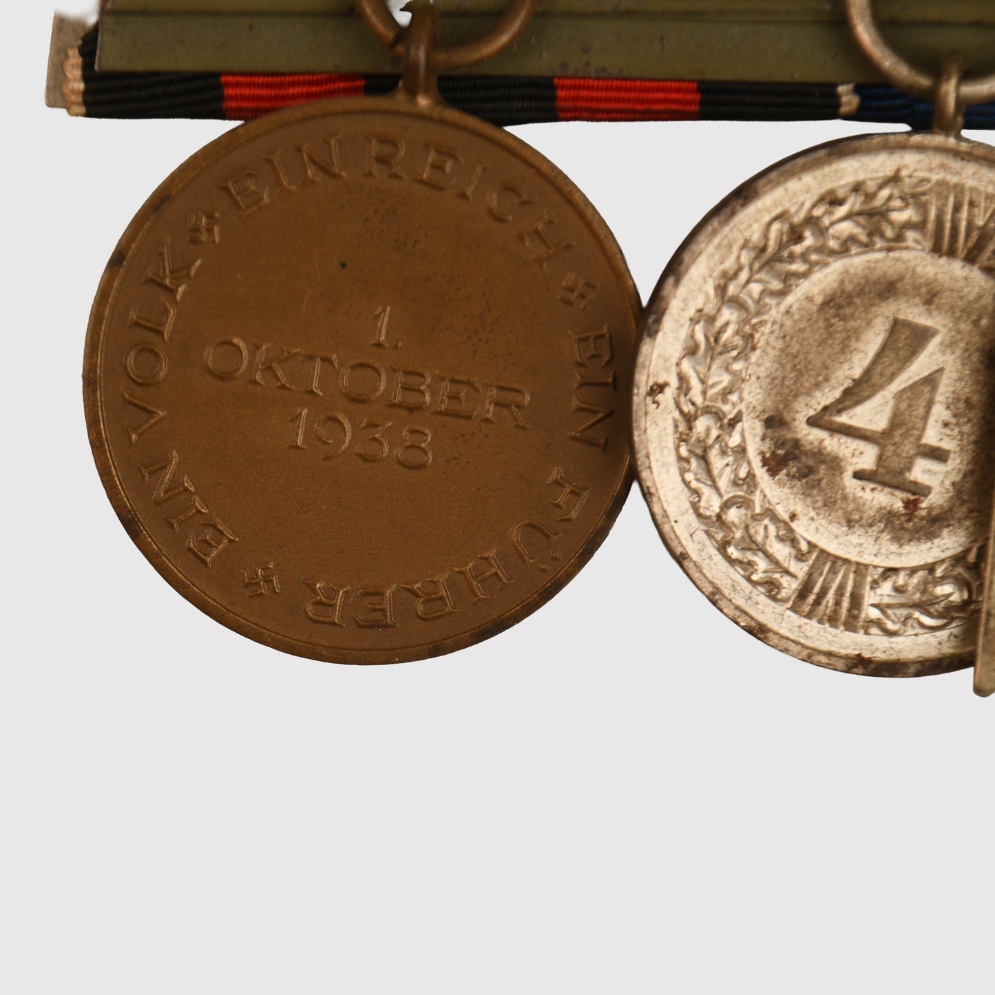 GERMAN WWII ARMED FORCES LONG SERVICE TRIO OF MEDALS