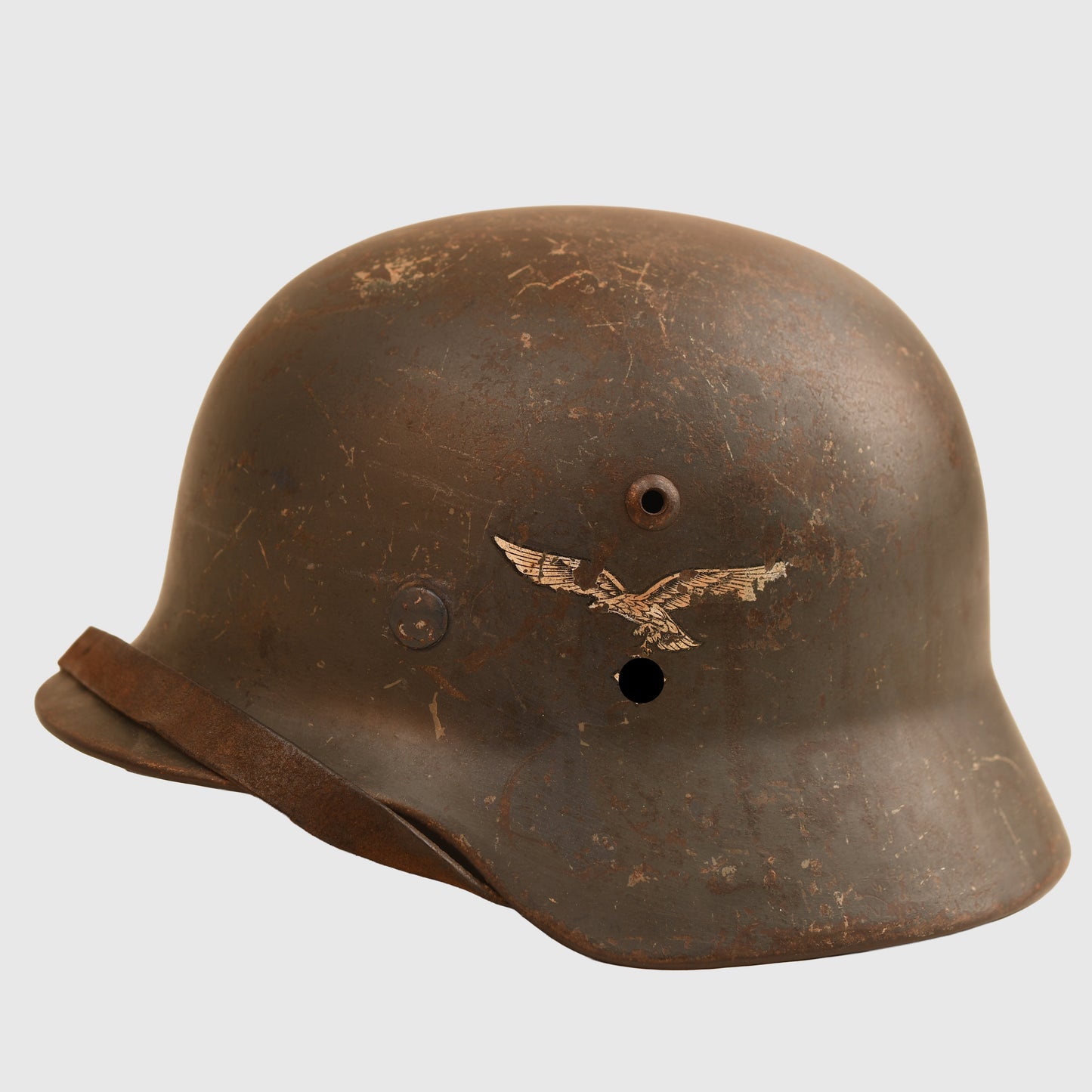 German WWII M35 Luftwaffe Single Decal Combat Helmet