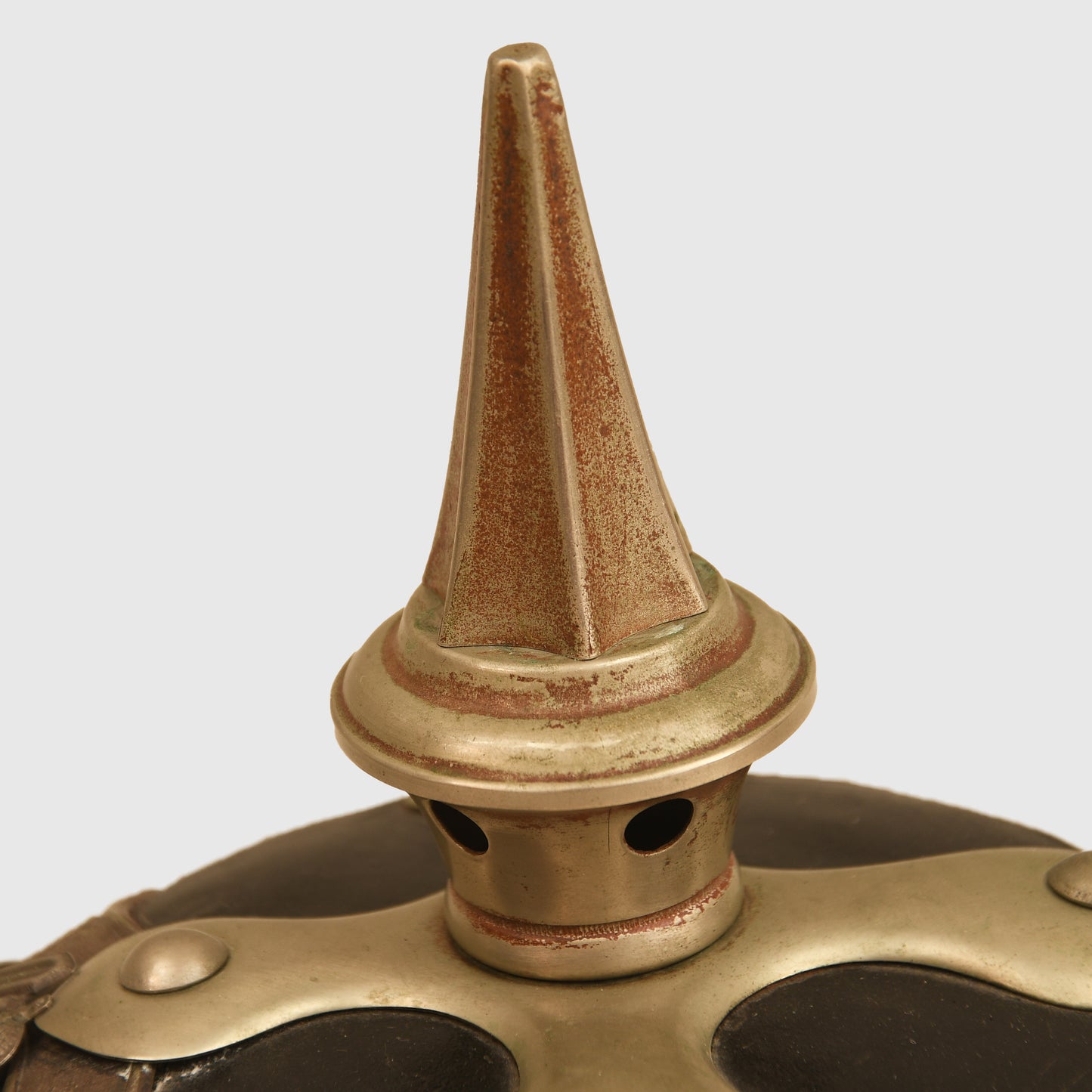 German WWI Hesse 115th Battle Damaged Pickelhaube